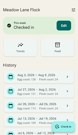 Weekly Flock Pulse Screenshot 0