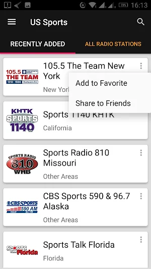 USA Sports Radio Stations - United States Screenshot 0