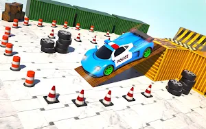 Modern Police Car Parking: Car Parking Simulator Screenshot 1