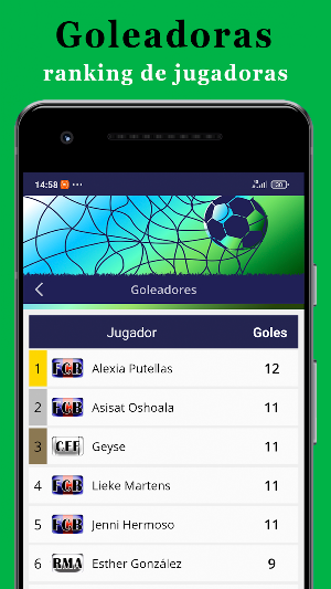 Info Liga Femenina Screenshot 3