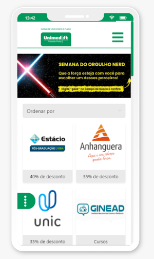 Clube de Vantagens Unimed Ribeirão Preto Screenshot 1