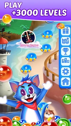Tomcat Pop: New Bubble Shooter Screenshot 3