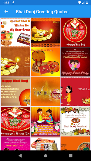 Bhai Dooj: Greeting, Wishes, Quotes, GIF, Songs Screenshot 1