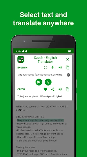 Czech - English Translator Screenshot 3