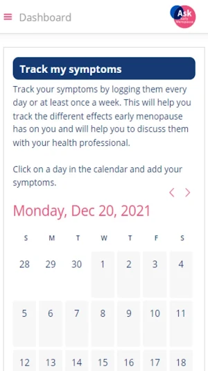 AskEarlyMenopause Screenshot 2