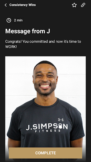 J.Simpson Fitness Screenshot 1