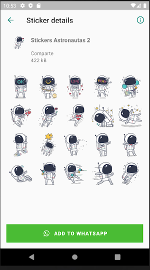 Stickers de Astronautas Screenshot 2
