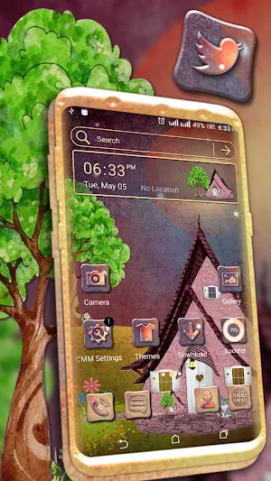 House Painting Launcher Theme Screenshot 0