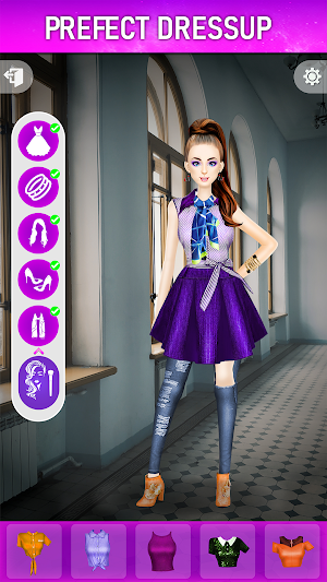 College Girl Fantasy: Dress up Screenshot 2