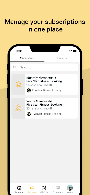 Five Star Fitness Booking Screenshot 3
