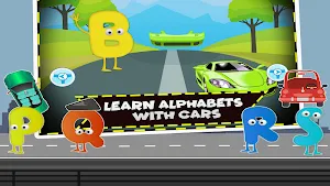 Learn ABC Alphabet App Coloring Car Games For Kids Screenshot 1