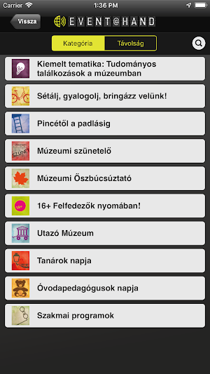 Múzeumok Őszi Fesztiválja EVENT@HAND Screenshot 3