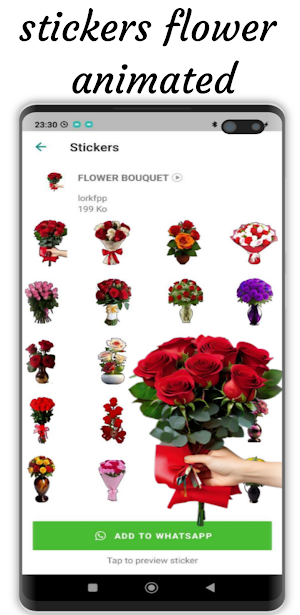 stickers flowers animated Screenshot 2