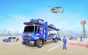 Grand Police Car Transport Truck Screenshot 1