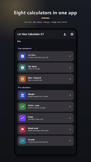 Lot Size Calculator GT Screenshot 0
