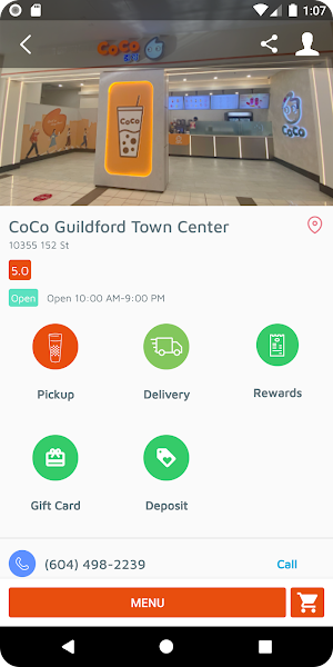 Coco Tea Vancouver Screenshot 2