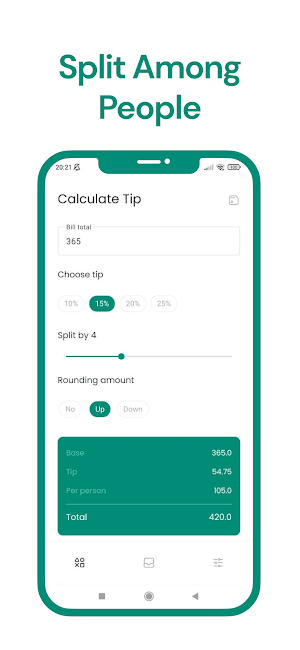 TipCalc — Tip Calculator Screenshot 1