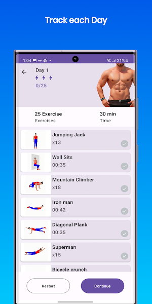 Fitness Men Workout Screenshot 0