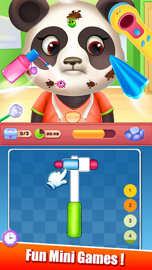 cute pet clinic with mini game Screenshot 2