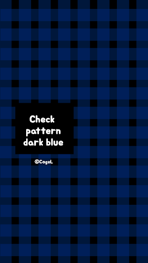 카카오톡 테마 - 치크체크_다크블루 Screenshot 0