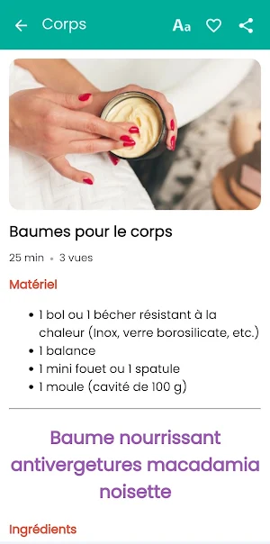 Recettes Cosmétiques Naturels Screenshot 3