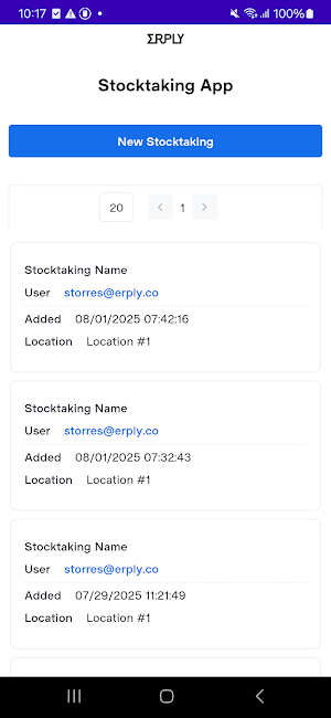 Erply Stocktake Scanner Screenshot 3