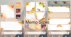 Sticky Memo Notepad Autumn Screenshot 1