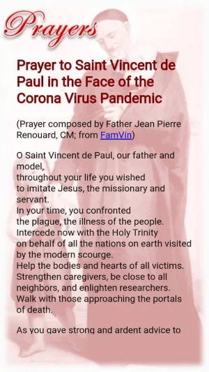 Saint Vincent de Paul Devotion Screenshot 2