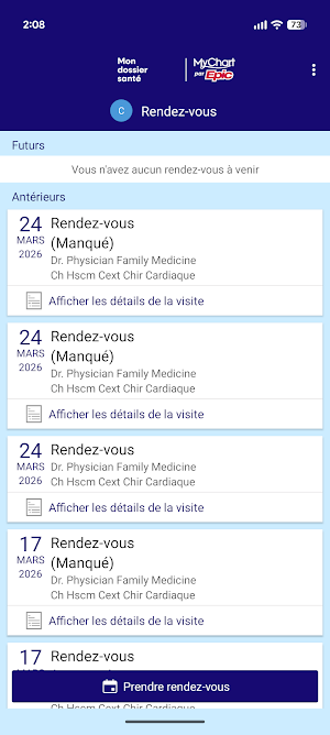 Mon dossier santé Screenshot 3
