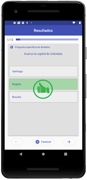 Quiz de ciudades capitales Screenshot 1