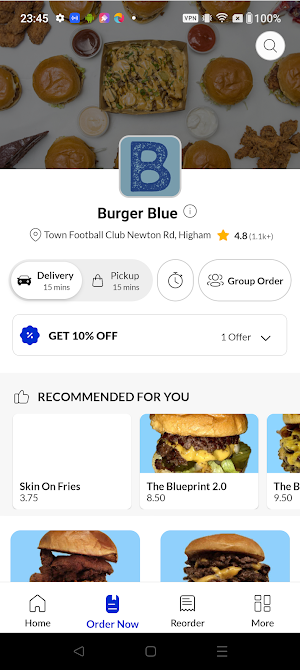 Burger Blue Screenshot 2