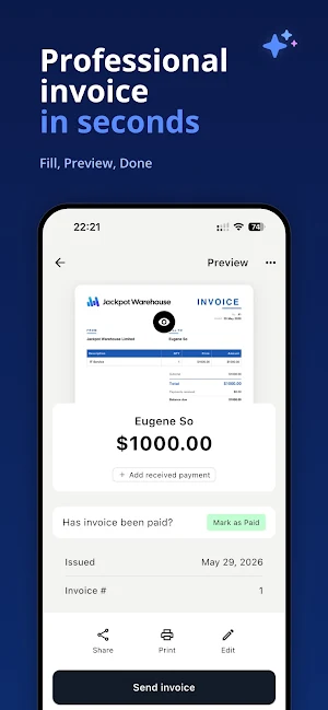Invoice Maker - Estimate, Bill Screenshot 1