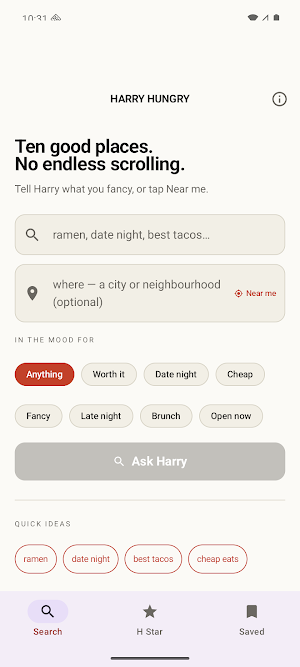 Harry Hungry: Where to Eat Screenshot 3
