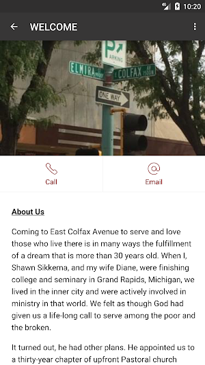 Jesus on Colfax Ministries Screenshot 1