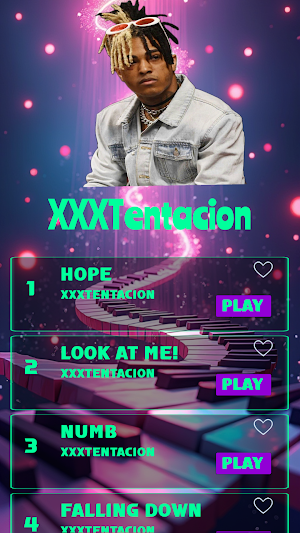 Piano Music XXXTentacion Game Screenshot 0