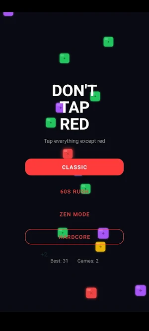 Don't Tap Red Screenshot 0