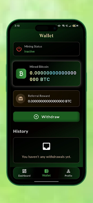 Bitcoin Cloud Crypto Mining Screenshot 2
