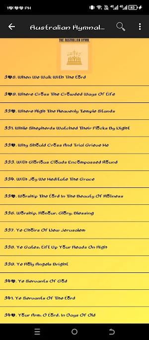 The Australian Hymnal Book Screenshot 2
