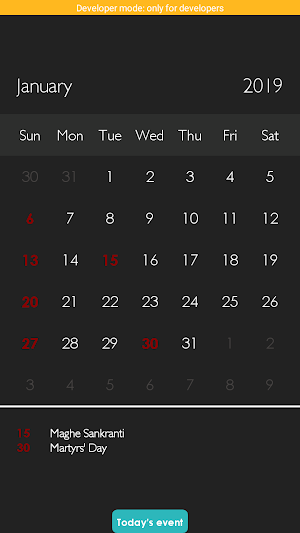 Nepal Calendar 2020 Screenshot 1
