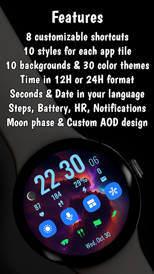 Ultra Launcher Watch Face Screenshot 2