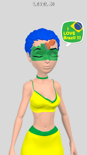 Soccer Fan Makeup Screenshot 2