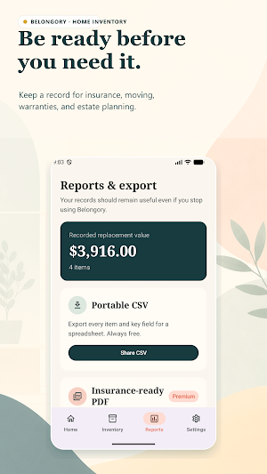 Belongory: Home Inventory Screenshot 1