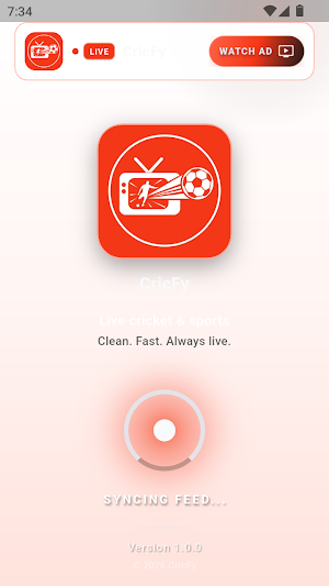 cricfy live football app 2026 Screenshot 1