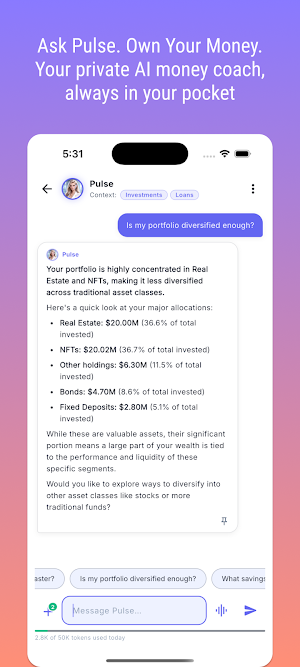 Wealth Tracker:WealthPulse Screenshot 1