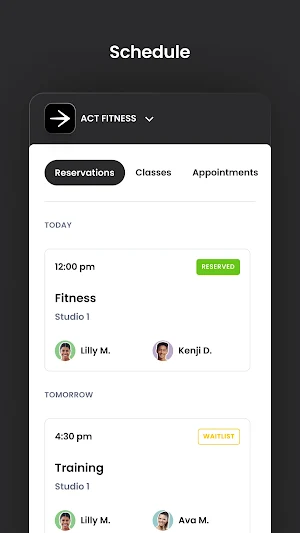 ACT FITNESS Screenshot 2