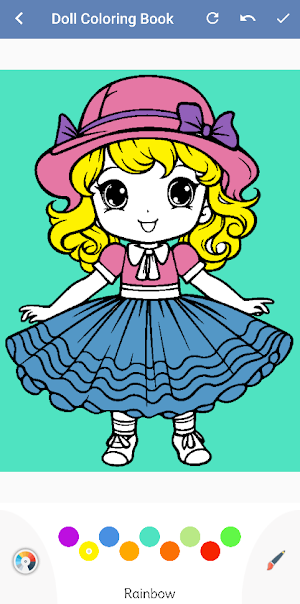Cute Doll Coloring Book Screenshot 0