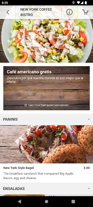 NEW YORK COFFEE BISTRO Screenshot 1