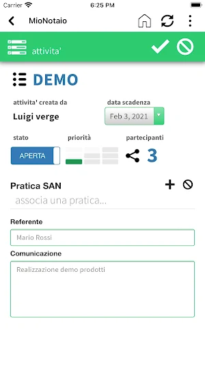 Mio Notaio Screenshot 2