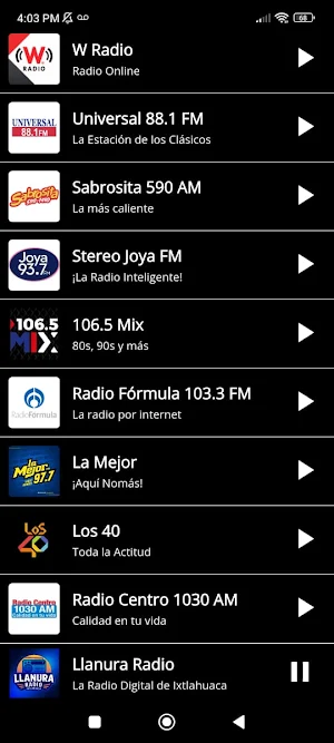 Radio México HD Screenshot 2
