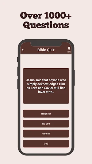Bible Quiz & Bible Trivia Game Screenshot 1